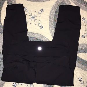 Lululemon 2 cropped leggings black Capri zipper